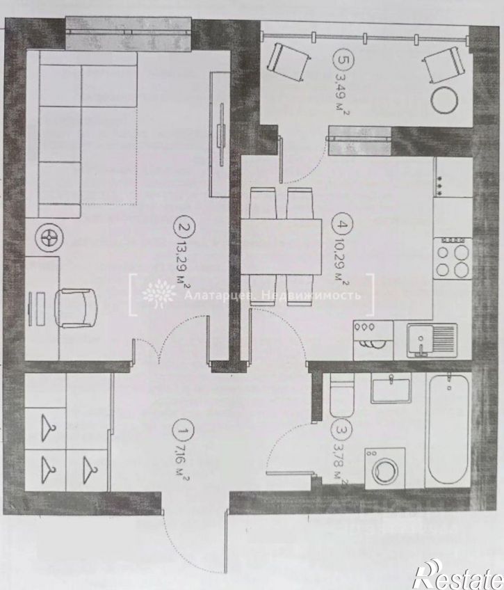 1-комн квартира ул Пушкина, 61/3,  д. 61/3