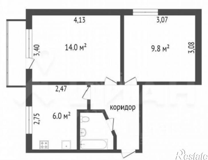 2-комн квартира ул Гагарина, 41,  д. 41