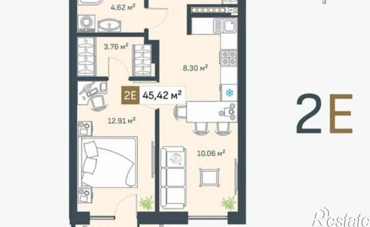 2-комн квартира в новом доме ул Лебедева, 5/8,  д. 5/8