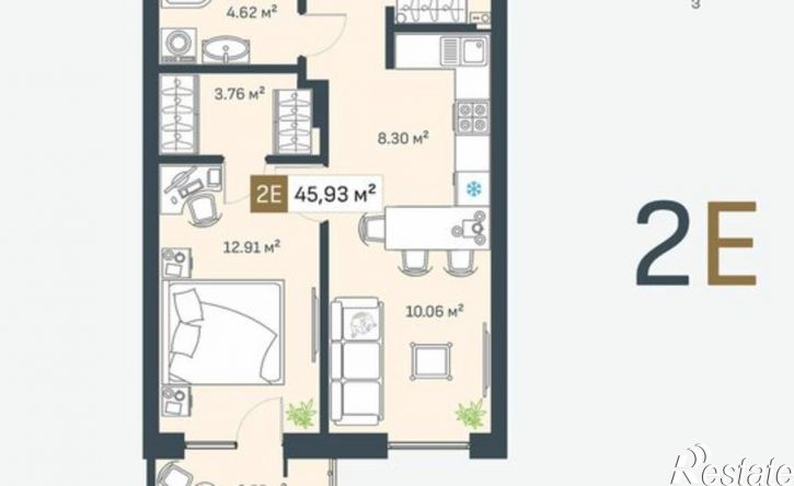 2-комн квартира в новом доме ул Лебедева, 5/8,  д. 5/8