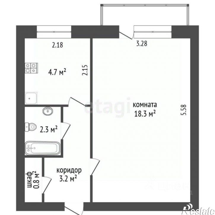 1-комн квартира ул Сергея Лазо, 10,  д. 10