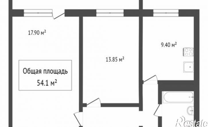 2-комн квартира ул Клюева, 26,  д. 26