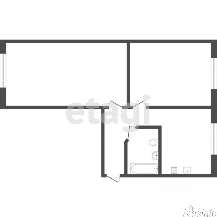 2-комн квартира ул Интернационалистов, 22,  д. 22