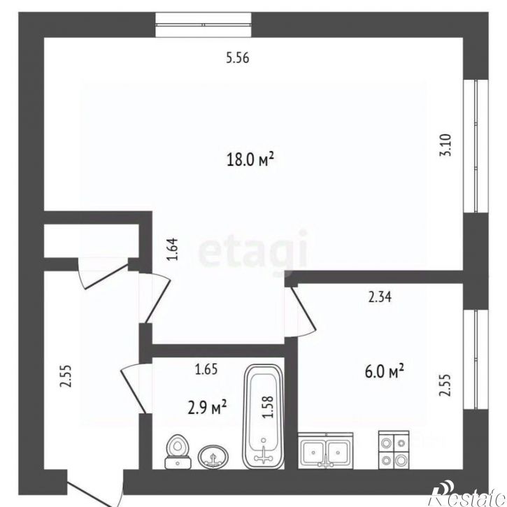 1-комн квартира пер Нахимова, 10,  д. 10