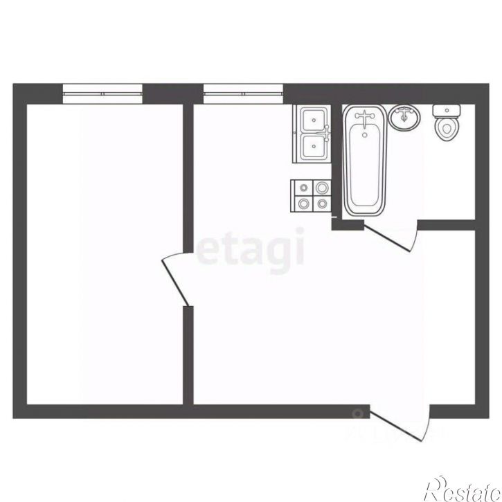 1-комн квартира ул Ново-Киевская, 30,  д. 30