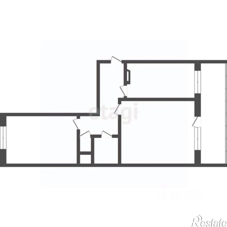 2-комн квартира ул Береговая, 11,  д. 11