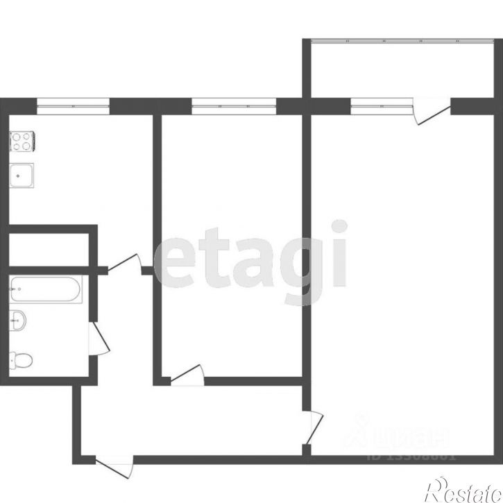 2-комн квартира ул Лебедева, 113,  д. 113