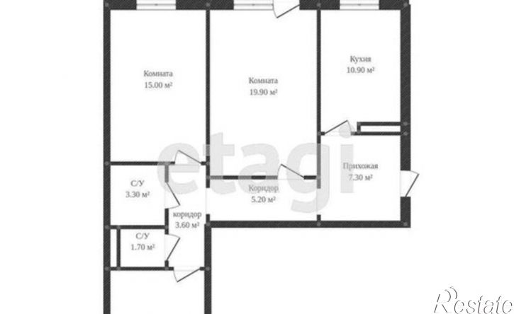 3-комн квартира ул Герасименко, 1/6,  д. 1/6