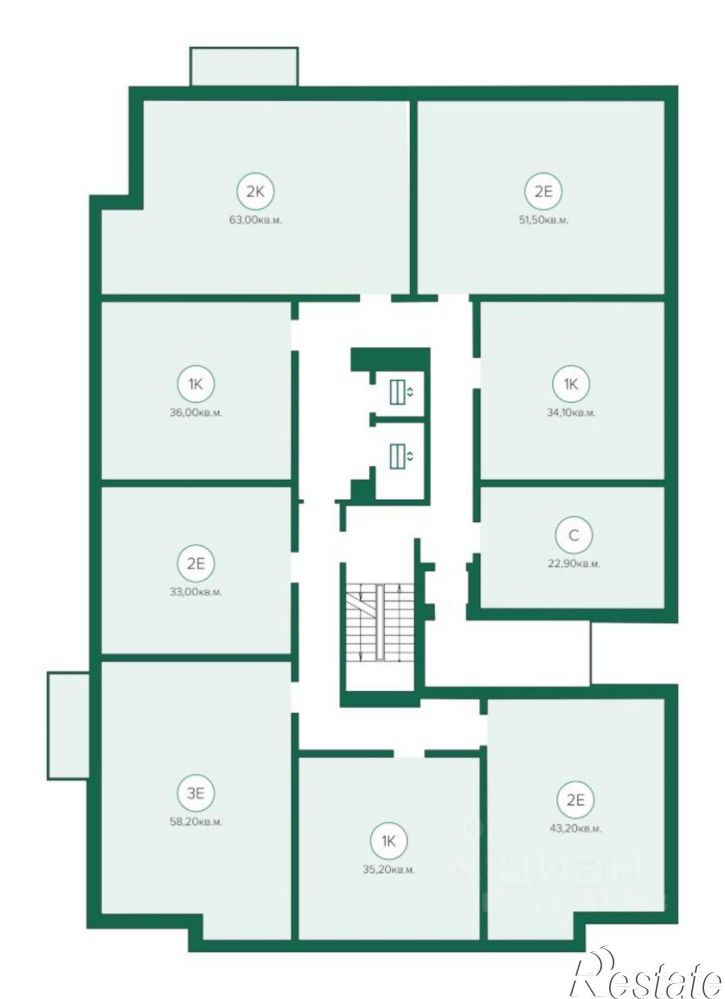 1-комн квартира в новом доме ул Пушкина, 63/4,  д. 63/4