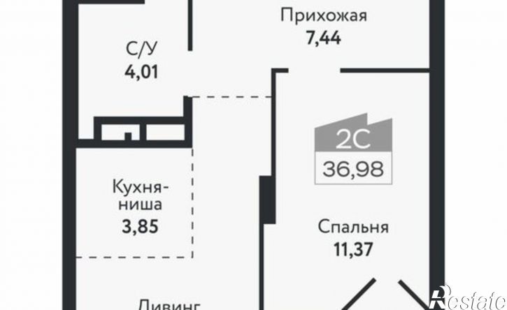 2-комн квартира в новом доме ул Бердская, 14/3,  д. 14/3