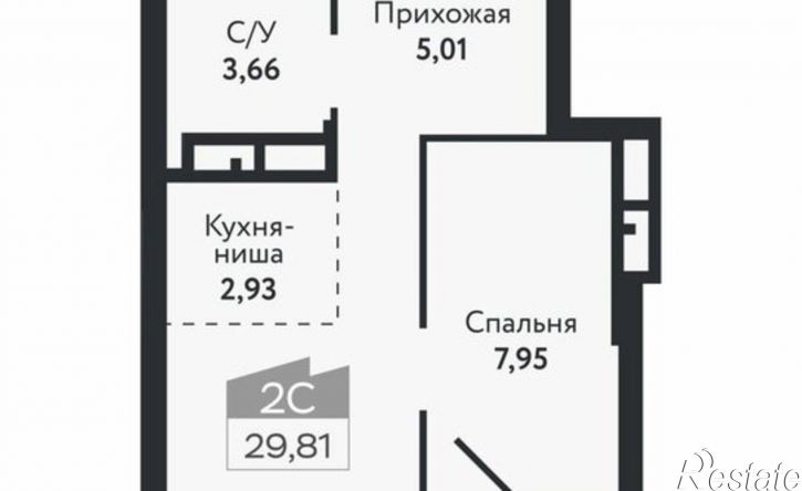 2-комн квартира в новом доме ул Бердская, 14/3,  д. 14/3