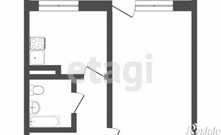 1-комн квартира ул Энтузиастов, 37,  д. 37