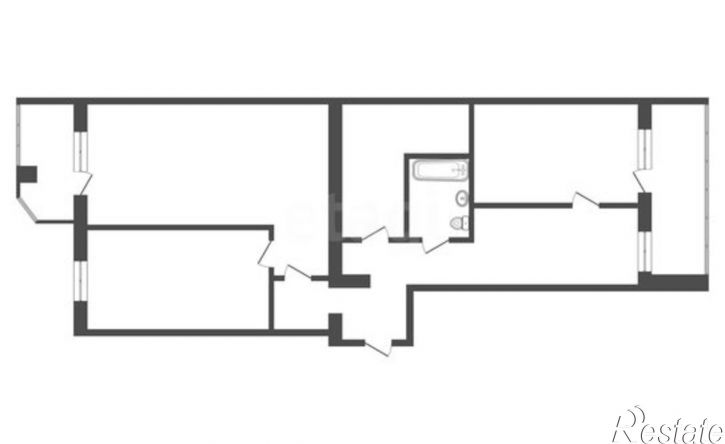 3-комн квартира Базарный пер, 12 2,  д. 12 2,  к. 2