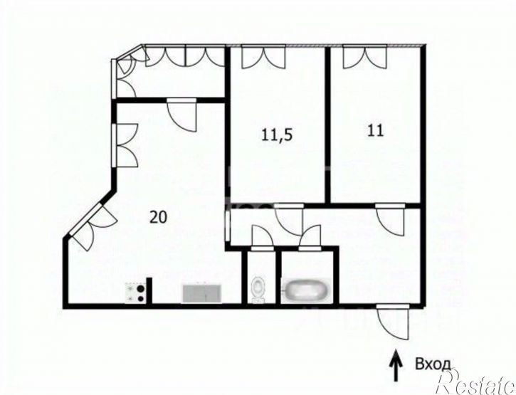 3-комн квартира ул Энергетиков, 15а,  д. 15а