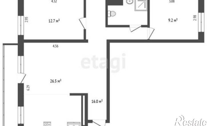 3-комн квартира Комсомольский пр-кт, 39,  д. 39