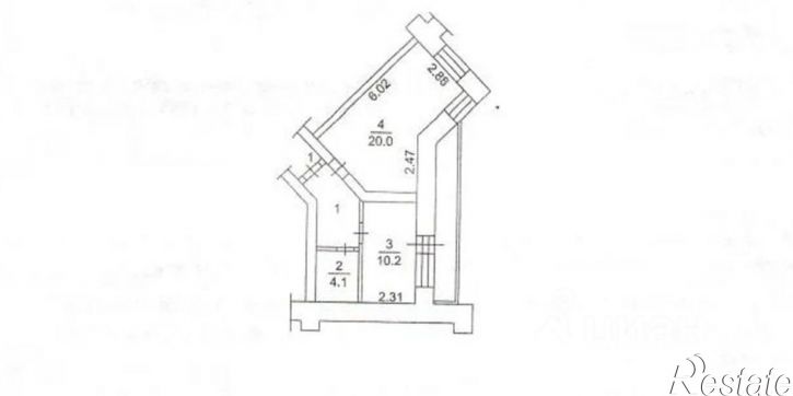 2-комн квартира Ботанический пер, 3,  д. 3