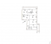 4-комн, 95кв м, этаж 13/24 Московский тракт, д.107в