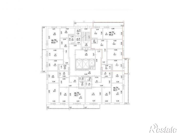 4-комн квартира Московский тракт, д.107в