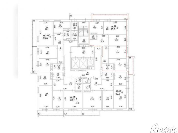 4-комн квартира Московский тракт, д.107в