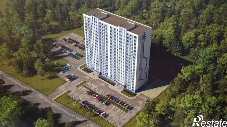 2-комн квартира в новом доме улица Владимира Высоцкого, 8Д