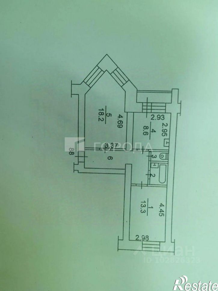 2-комн квартира ул Яковлева, 2/1,  д. 2/1
