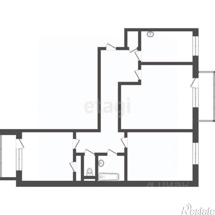 3-комн квартира ул Федора Лыткина, 24,  д. 24