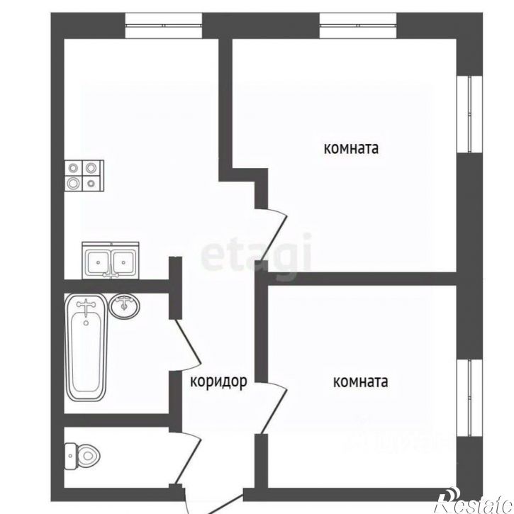 2-комн квартира ул Заводская, 24б,  д. 24б