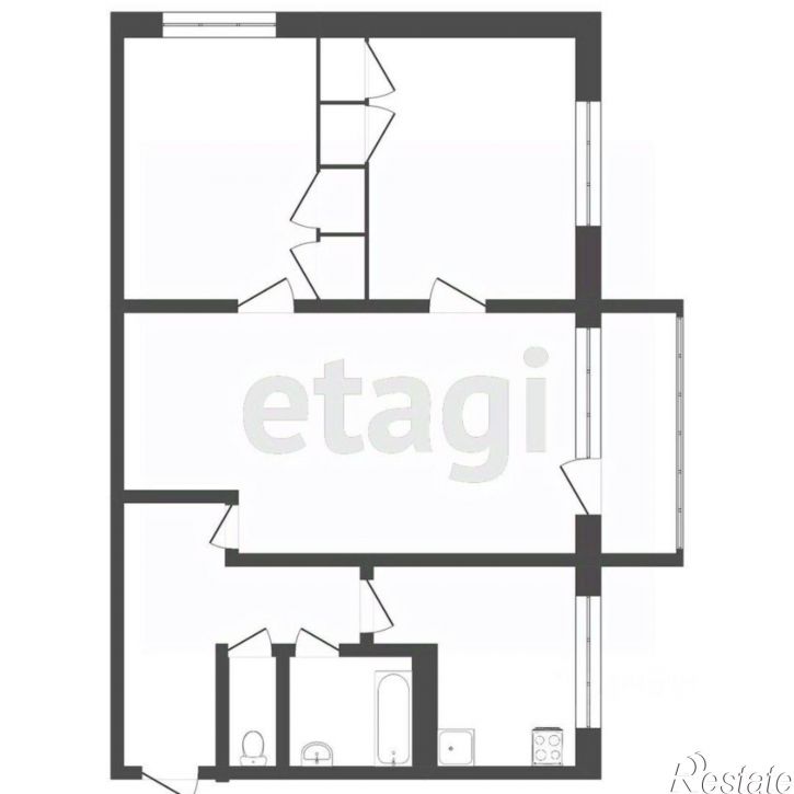 3-комн квартира Курский пер, 35,  д. 35