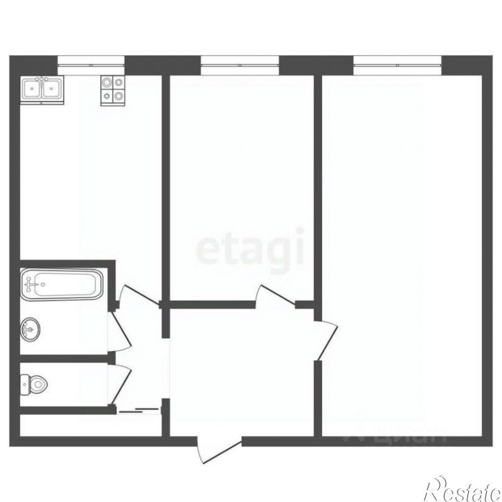 2-комн квартира пр-кт Фрунзе, 88,  д. 88