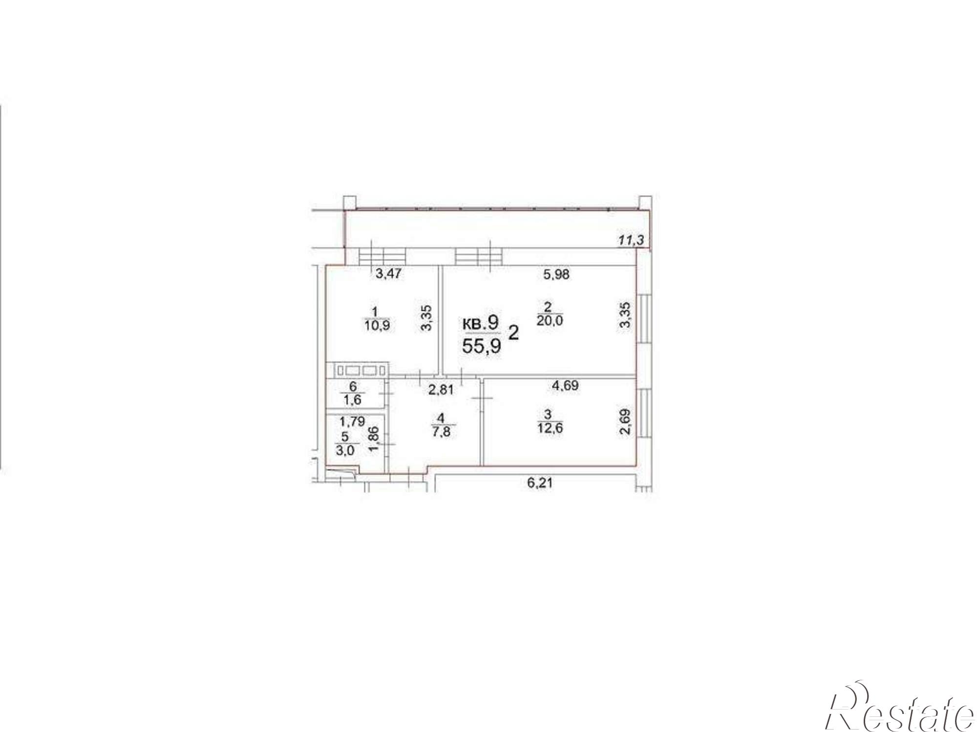 Купить квартиру за 6 232 460 рублей на Московский тракт, д.107в