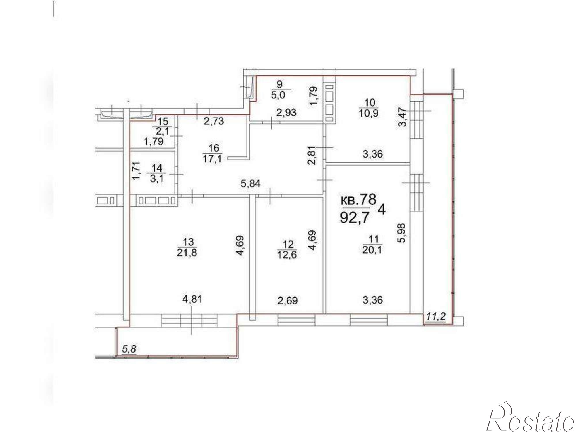 Купить квартиру за 9 775 940 рублей на Московский тракт, д.107в