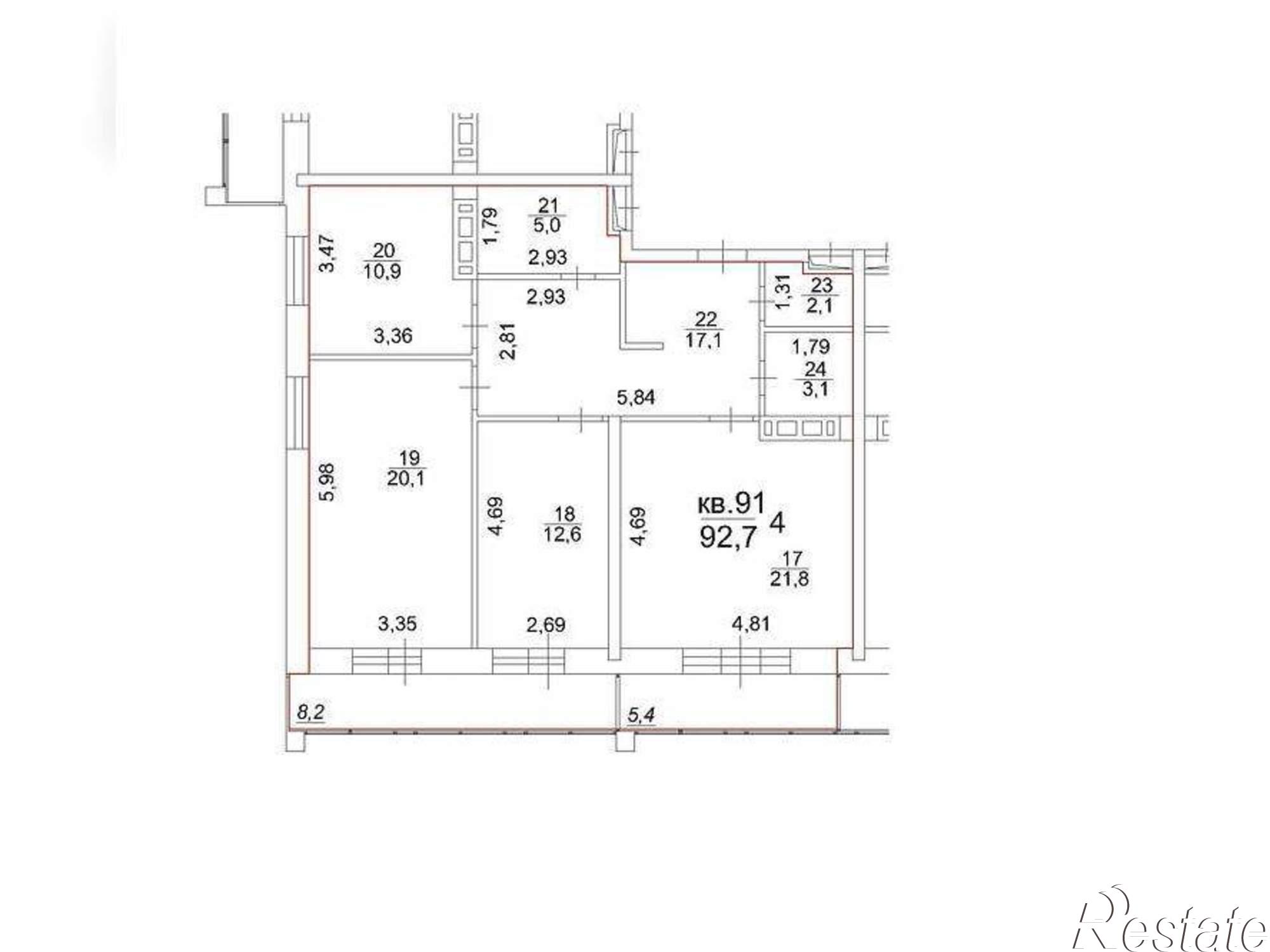 Купить квартиру за 9 775 940 рублей на Московский тракт, д.107в