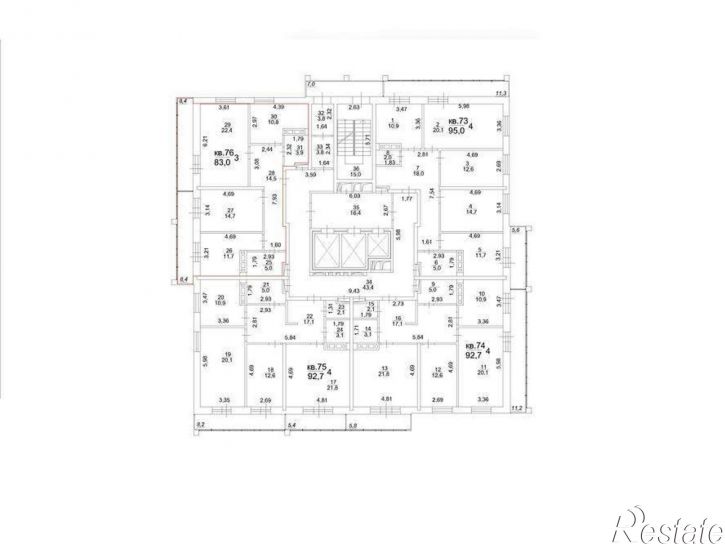 3-комн квартира Московский тракт, д.107в