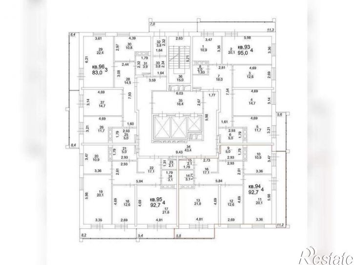 3-комн квартира Московский тракт, д.107в