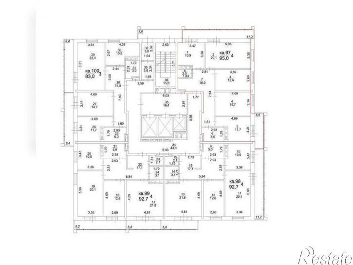 4-комн квартира Московский тракт, д.107в