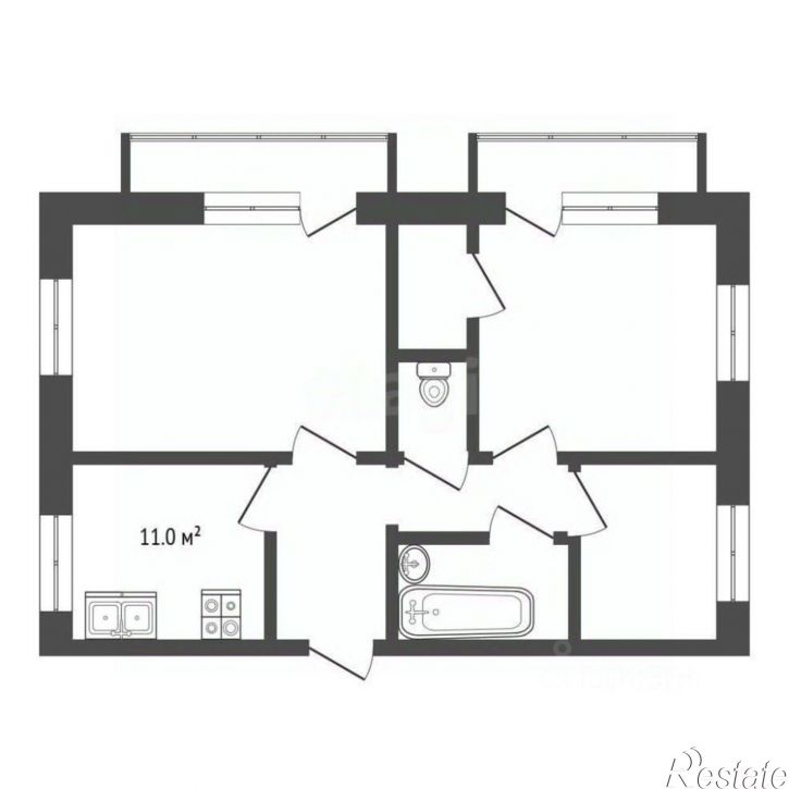 3-комн квартира пр-кт Мира, 70/1,  д. 70/1