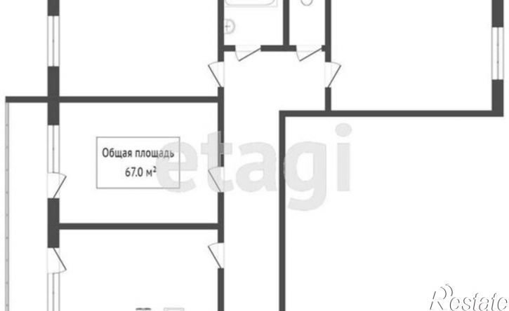 3-комн квартира улица 5-й Армии, 9,  д. 9