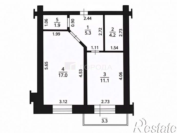 1-комн квартира Тверская улица, 14,  д. 14