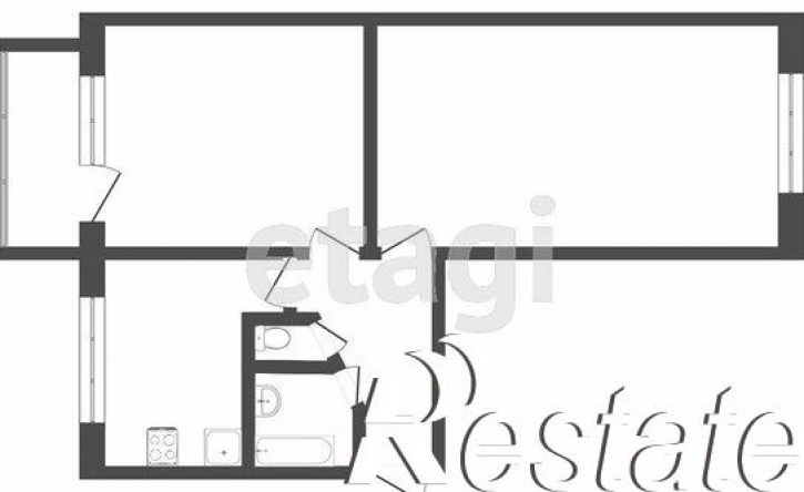 2-комн квартира улица Беринга, 18/2,  д. 18/2