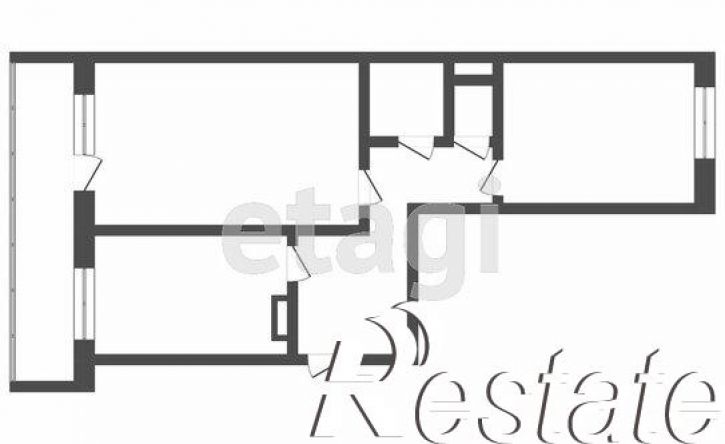 2-комн квартира улица Герасименко, 3/14,  д. 3/14