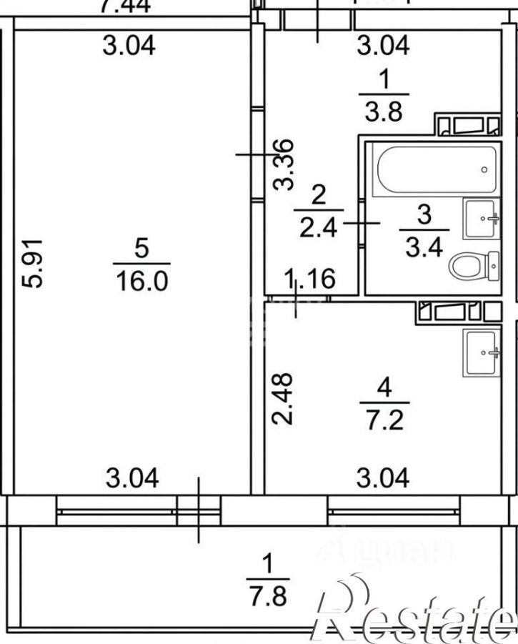 1-комн квартира Дальне-Ключевская улица, 16Б,  д. 16Б