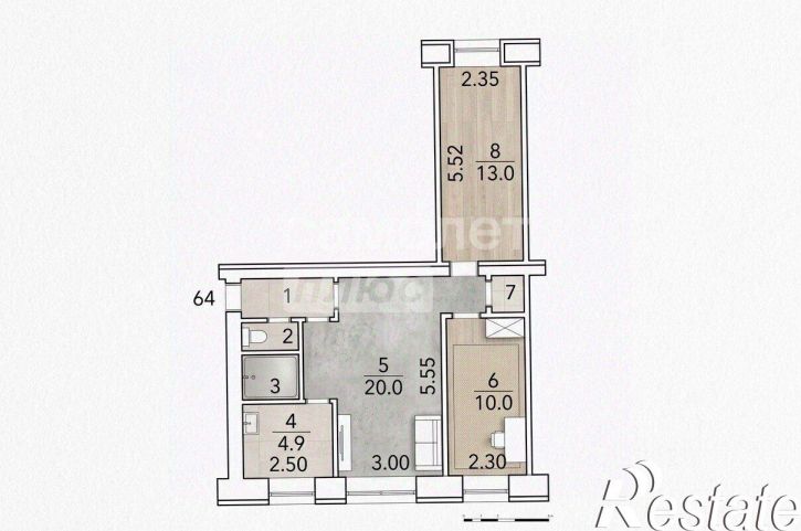 3-комн квартира улица Вершинина, 28А,  д. 28А