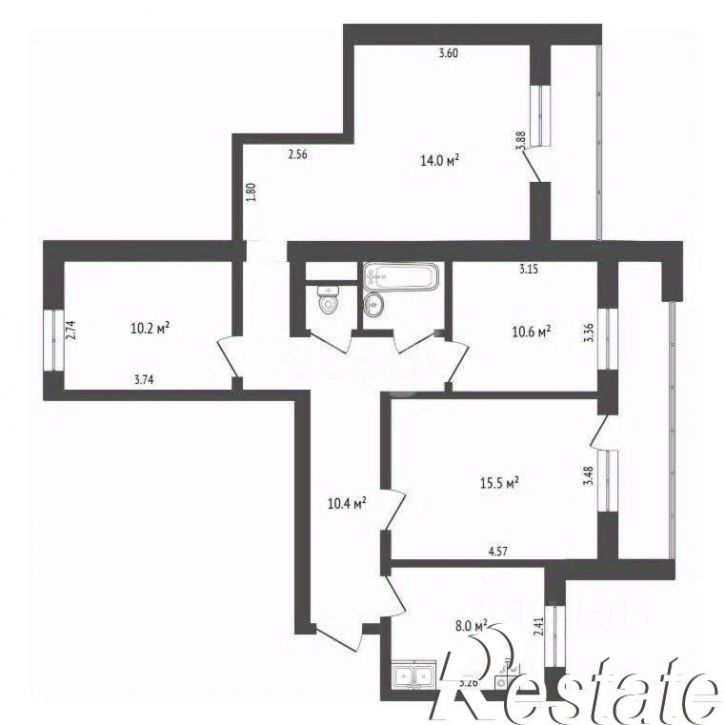 4-комн квартира Иркутский тракт, 204,  д. 204