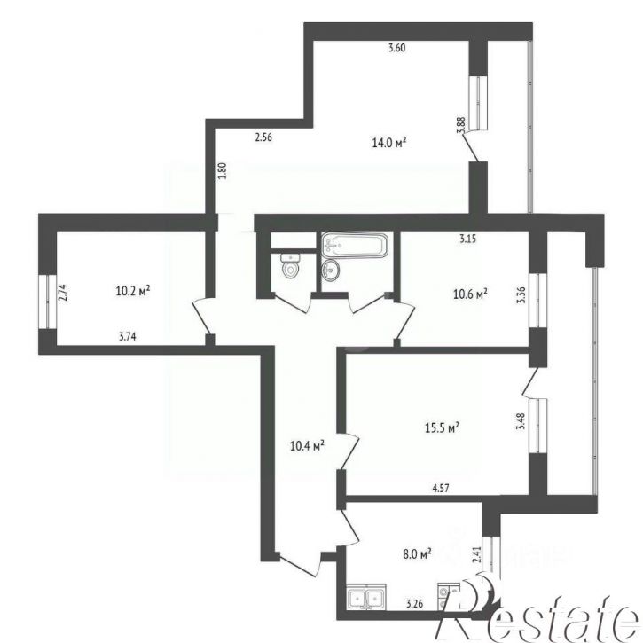 4-комн квартира Иркутский тракт, 204,  д. 204