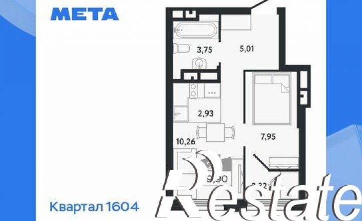 2-комн квартира в новом доме проспект Ленина, 206В,  д. 206В