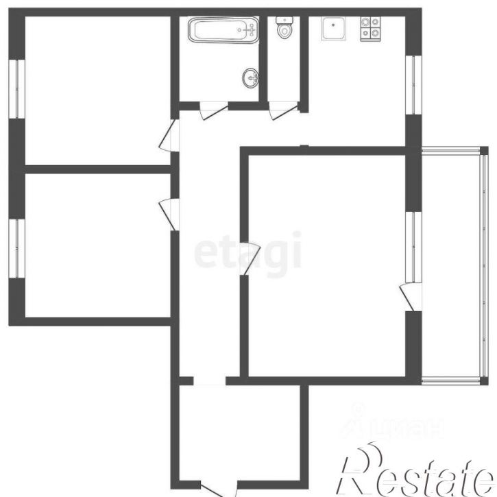 3-комн квартира переулок Нахимова, 14/1,  д. 14/1