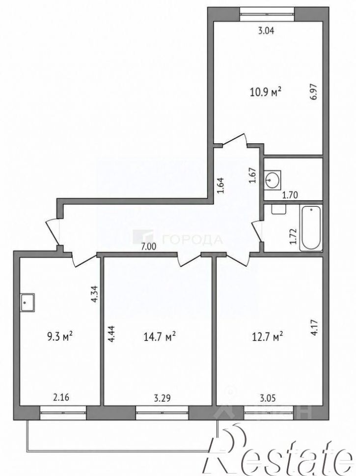 3-комн квартира Алтайская улица, 132,  д. 132