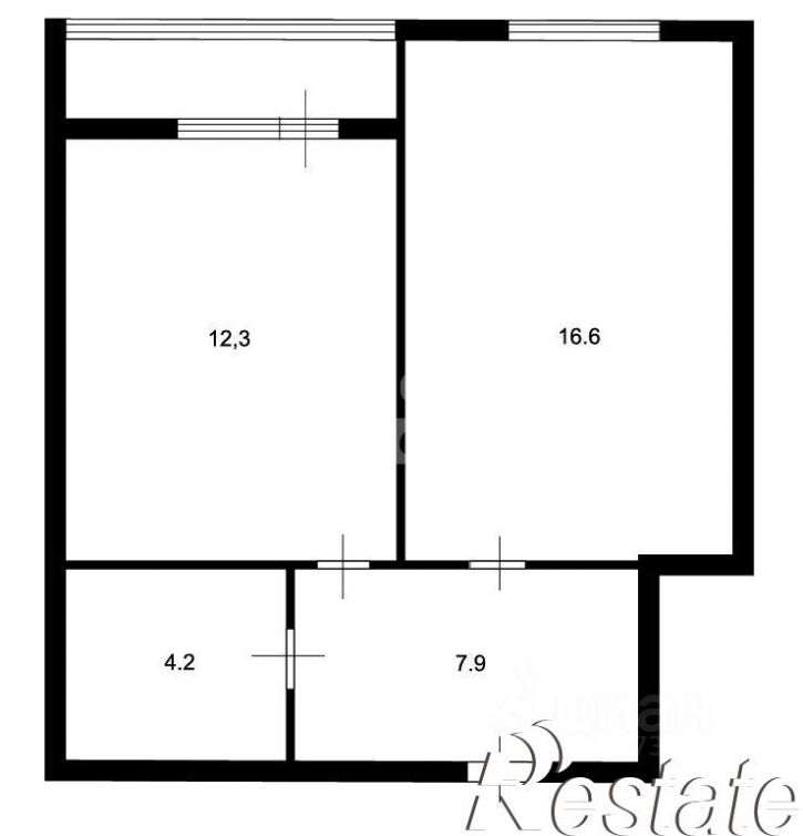 1-комн квартира улица Пушкина, 61/3,  д. 61/3