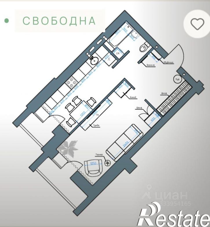 1-комн квартира Нижний переулок, 51,  д. 51