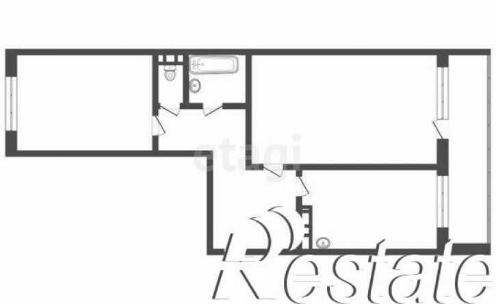 2-комн квартира Речной переулок, 4,  д. 4
